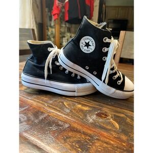 Converse Chuck Taylor All‎ Star Lift Platform High Top Black Sneakers 560845C 6W